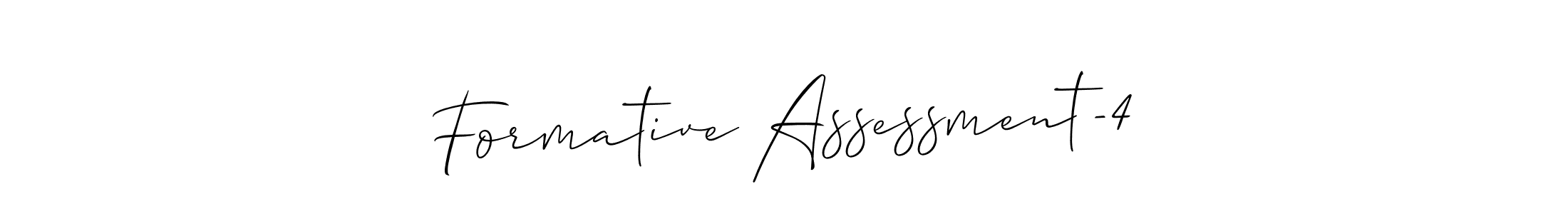 The best way (Allison_Script) to make a short signature is to pick only two or three words in your name. The name Formative Assessment-4 include a total of six letters. For converting this name. Formative Assessment-4 signature style 2 images and pictures png