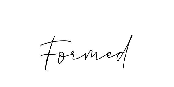 Use a signature maker to create a handwritten signature online. With this signature software, you can design (Allison_Script) your own signature for name Formed. Formed signature style 2 images and pictures png
