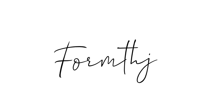 Use a signature maker to create a handwritten signature online. With this signature software, you can design (Allison_Script) your own signature for name Formthj. Formthj signature style 2 images and pictures png