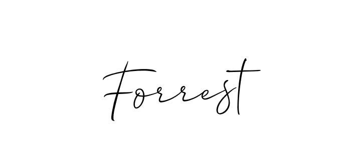 The best way (Allison_Script) to make a short signature is to pick only two or three words in your name. The name Forrest include a total of six letters. For converting this name. Forrest signature style 2 images and pictures png
