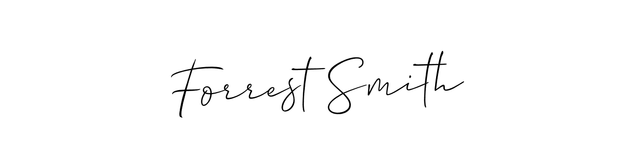 Design your own signature with our free online signature maker. With this signature software, you can create a handwritten (Allison_Script) signature for name Forrest Smith. Forrest Smith signature style 2 images and pictures png