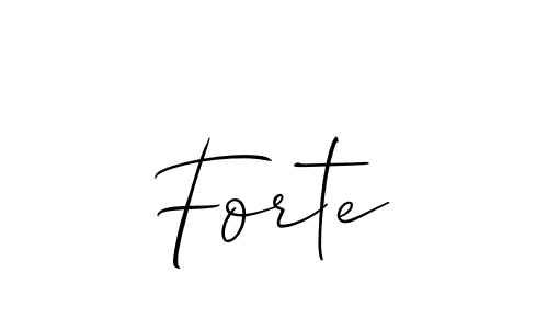 Make a beautiful signature design for name Forte. Use this online signature maker to create a handwritten signature for free. Forte signature style 2 images and pictures png