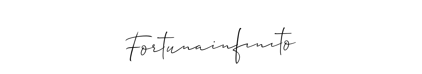 It looks lik you need a new signature style for name Fortunainfınıto. Design unique handwritten (Allison_Script) signature with our free signature maker in just a few clicks. Fortunainfınıto signature style 2 images and pictures png