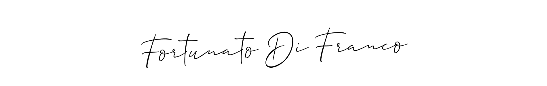This is the best signature style for the Fortunato Di Franco name. Also you like these signature font (Allison_Script). Mix name signature. Fortunato Di Franco signature style 2 images and pictures png