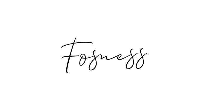 You should practise on your own different ways (Allison_Script) to write your name (Fosness) in signature. don't let someone else do it for you. Fosness signature style 2 images and pictures png