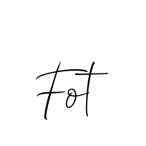 Allison_Script is a professional signature style that is perfect for those who want to add a touch of class to their signature. It is also a great choice for those who want to make their signature more unique. Get Fot name to fancy signature for free. Fot signature style 2 images and pictures png