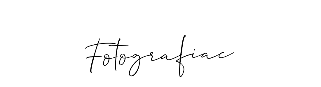 Use a signature maker to create a handwritten signature online. With this signature software, you can design (Allison_Script) your own signature for name Fotografiac. Fotografiac signature style 2 images and pictures png