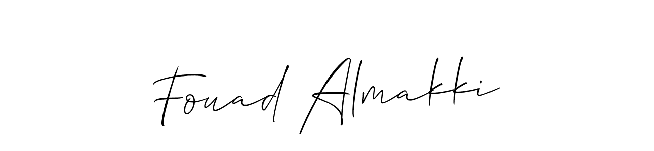 Use a signature maker to create a handwritten signature online. With this signature software, you can design (Allison_Script) your own signature for name Fouad Almakki. Fouad Almakki signature style 2 images and pictures png