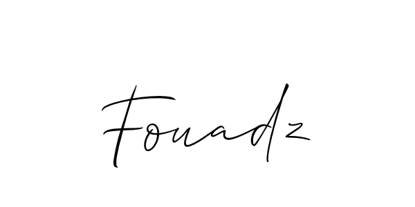 Also You can easily find your signature by using the search form. We will create Fouadz name handwritten signature images for you free of cost using Allison_Script sign style. Fouadz signature style 2 images and pictures png