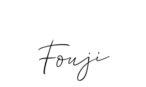 Make a beautiful signature design for name Fouji. With this signature (Allison_Script) style, you can create a handwritten signature for free. Fouji signature style 2 images and pictures png