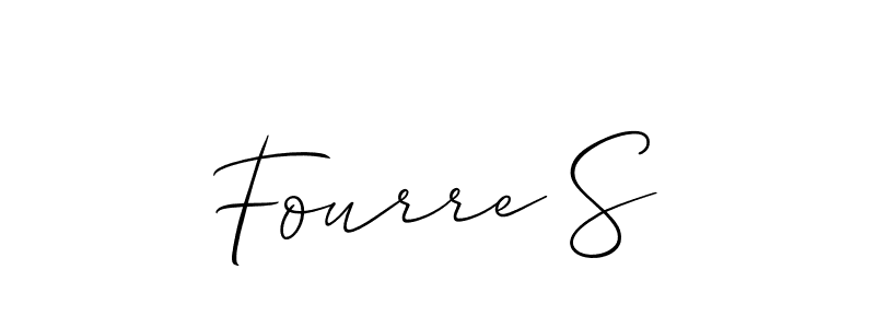How to make Fourre S name signature. Use Allison_Script style for creating short signs online. This is the latest handwritten sign. Fourre S signature style 2 images and pictures png