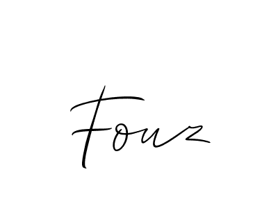 You should practise on your own different ways (Allison_Script) to write your name (Fouz) in signature. don't let someone else do it for you. Fouz signature style 2 images and pictures png