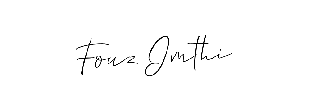 Also You can easily find your signature by using the search form. We will create Fouz Imthi name handwritten signature images for you free of cost using Allison_Script sign style. Fouz Imthi signature style 2 images and pictures png