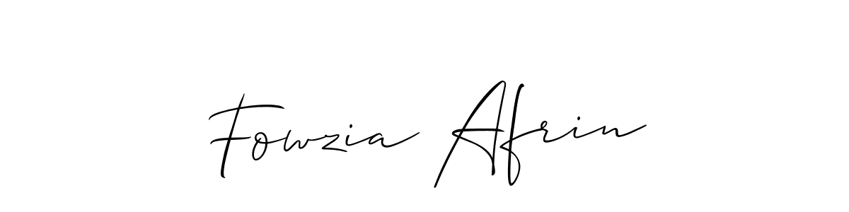 Create a beautiful signature design for name Fowzia Afrin. With this signature (Allison_Script) fonts, you can make a handwritten signature for free. Fowzia Afrin signature style 2 images and pictures png