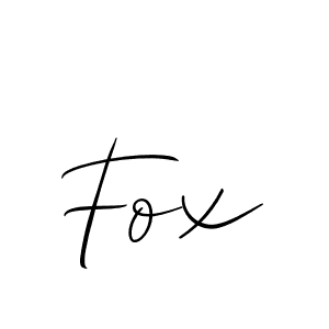 Design your own signature with our free online signature maker. With this signature software, you can create a handwritten (Allison_Script) signature for name Fox. Fox signature style 2 images and pictures png