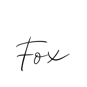 How to make Fox name signature. Use Allison_Script style for creating short signs online. This is the latest handwritten sign. Fox signature style 2 images and pictures png