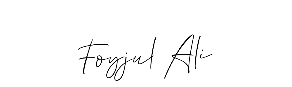 Allison_Script is a professional signature style that is perfect for those who want to add a touch of class to their signature. It is also a great choice for those who want to make their signature more unique. Get Foyjul Ali name to fancy signature for free. Foyjul Ali signature style 2 images and pictures png