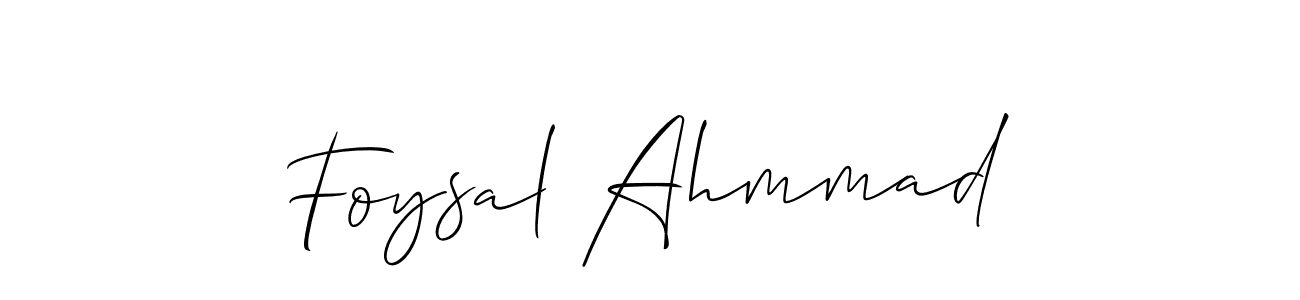 Design your own signature with our free online signature maker. With this signature software, you can create a handwritten (Allison_Script) signature for name Foysal Ahmmad. Foysal Ahmmad signature style 2 images and pictures png