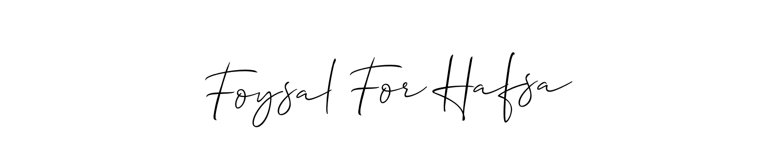 Foysal For Hafsa stylish signature style. Best Handwritten Sign (Allison_Script) for my name. Handwritten Signature Collection Ideas for my name Foysal For Hafsa. Foysal For Hafsa signature style 2 images and pictures png