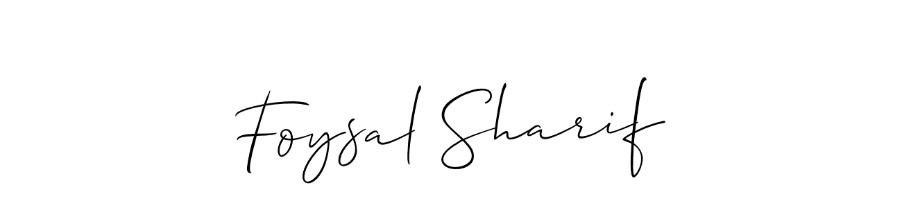 The best way (Allison_Script) to make a short signature is to pick only two or three words in your name. The name Foysal Sharif include a total of six letters. For converting this name. Foysal Sharif signature style 2 images and pictures png