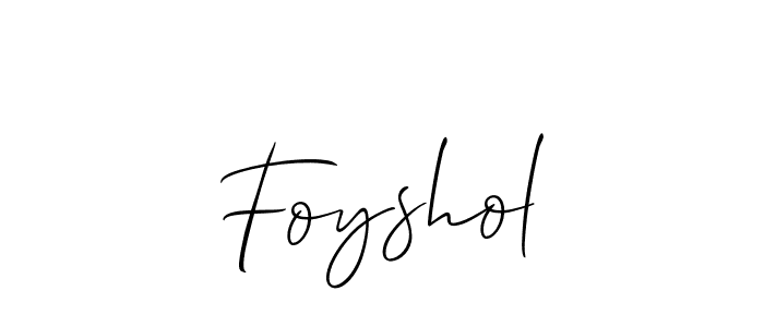Foyshol stylish signature style. Best Handwritten Sign (Allison_Script) for my name. Handwritten Signature Collection Ideas for my name Foyshol. Foyshol signature style 2 images and pictures png