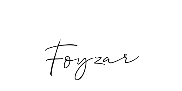 It looks lik you need a new signature style for name Foyzar. Design unique handwritten (Allison_Script) signature with our free signature maker in just a few clicks. Foyzar signature style 2 images and pictures png