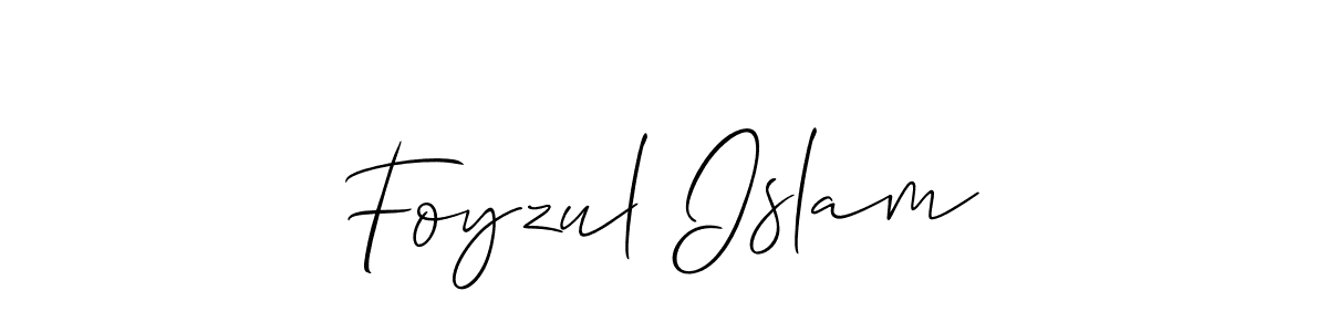 You should practise on your own different ways (Allison_Script) to write your name (Foyzul Islam) in signature. don't let someone else do it for you. Foyzul Islam signature style 2 images and pictures png