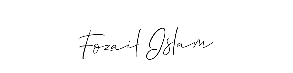 How to make Fozail Islam signature? Allison_Script is a professional autograph style. Create handwritten signature for Fozail Islam name. Fozail Islam signature style 2 images and pictures png