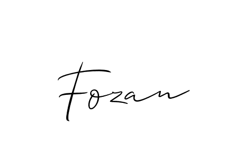 How to Draw Fozan signature style? Allison_Script is a latest design signature styles for name Fozan. Fozan signature style 2 images and pictures png