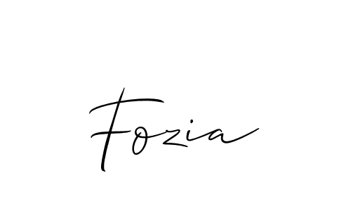 How to make Fozia name signature. Use Allison_Script style for creating short signs online. This is the latest handwritten sign. Fozia signature style 2 images and pictures png