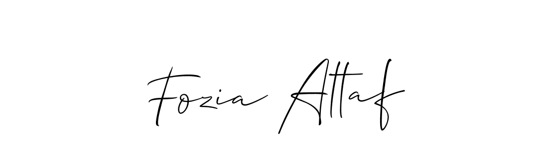 Also we have Fozia Altaf name is the best signature style. Create professional handwritten signature collection using Allison_Script autograph style. Fozia Altaf signature style 2 images and pictures png
