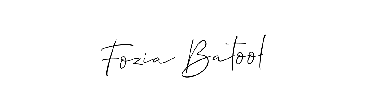 Best and Professional Signature Style for Fozia Batool. Allison_Script Best Signature Style Collection. Fozia Batool signature style 2 images and pictures png