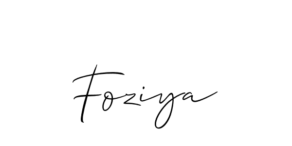 Similarly Allison_Script is the best handwritten signature design. Signature creator online .You can use it as an online autograph creator for name Foziya. Foziya signature style 2 images and pictures png