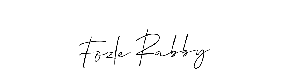 Make a short Fozle Rabby signature style. Manage your documents anywhere anytime using Allison_Script. Create and add eSignatures, submit forms, share and send files easily. Fozle Rabby signature style 2 images and pictures png