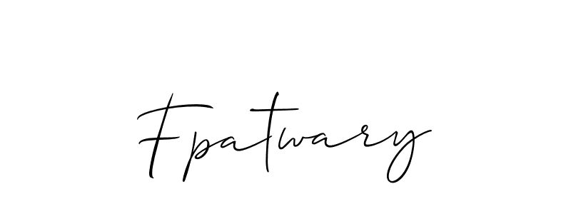 Check out images of Autograph of Fpatwary name. Actor Fpatwary Signature Style. Allison_Script is a professional sign style online. Fpatwary signature style 2 images and pictures png