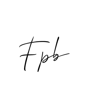 How to make Fpb name signature. Use Allison_Script style for creating short signs online. This is the latest handwritten sign. Fpb signature style 2 images and pictures png