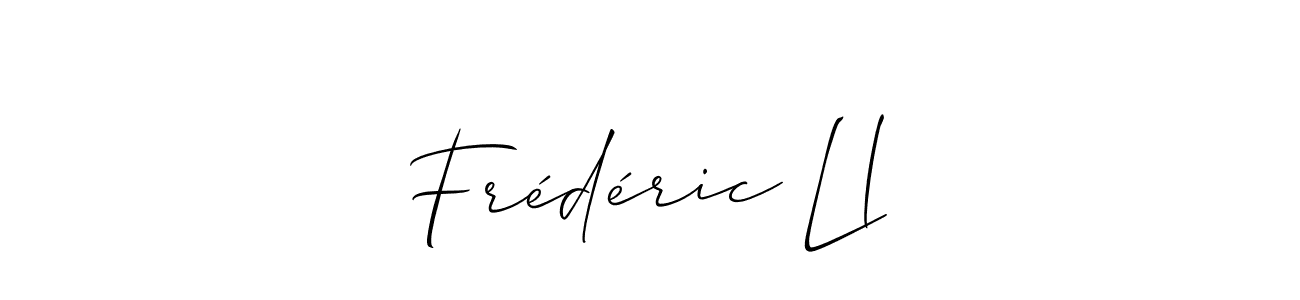 Also we have Frédéric Ll name is the best signature style. Create professional handwritten signature collection using Allison_Script autograph style. Frédéric Ll signature style 2 images and pictures png