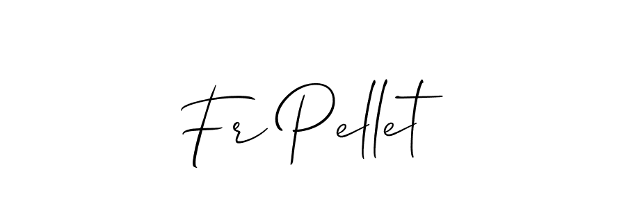 Allison_Script is a professional signature style that is perfect for those who want to add a touch of class to their signature. It is also a great choice for those who want to make their signature more unique. Get Fr Pellet name to fancy signature for free. Fr Pellet signature style 2 images and pictures png