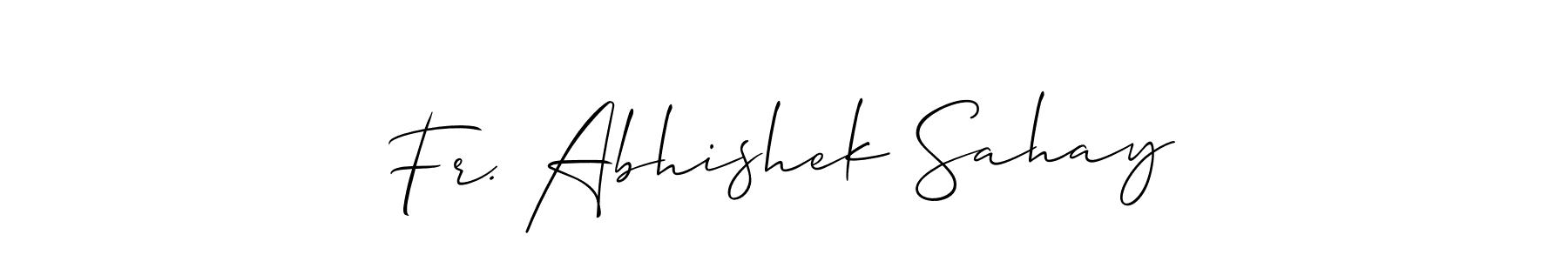 Here are the top 10 professional signature styles for the name Fr. Abhishek Sahay. These are the best autograph styles you can use for your name. Fr. Abhishek Sahay signature style 2 images and pictures png