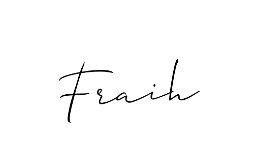 Make a short Fraih signature style. Manage your documents anywhere anytime using Allison_Script. Create and add eSignatures, submit forms, share and send files easily. Fraih signature style 2 images and pictures png