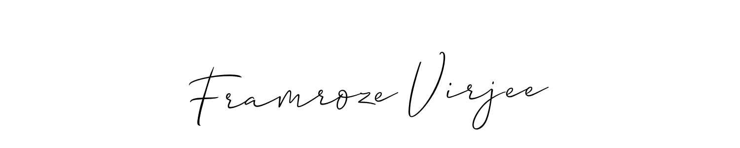 Once you've used our free online signature maker to create your best signature Allison_Script style, it's time to enjoy all of the benefits that Framroze Virjee name signing documents. Framroze Virjee signature style 2 images and pictures png