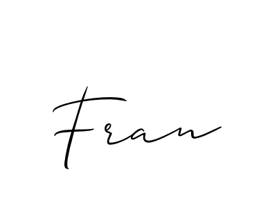 Also You can easily find your signature by using the search form. We will create Fran name handwritten signature images for you free of cost using Allison_Script sign style. Fran signature style 2 images and pictures png