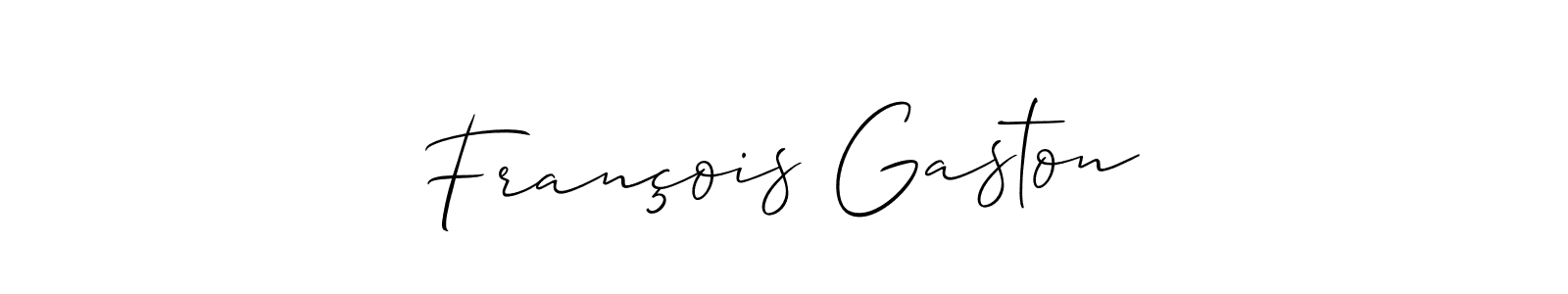 François Gaston stylish signature style. Best Handwritten Sign (Allison_Script) for my name. Handwritten Signature Collection Ideas for my name François Gaston. François Gaston signature style 2 images and pictures png