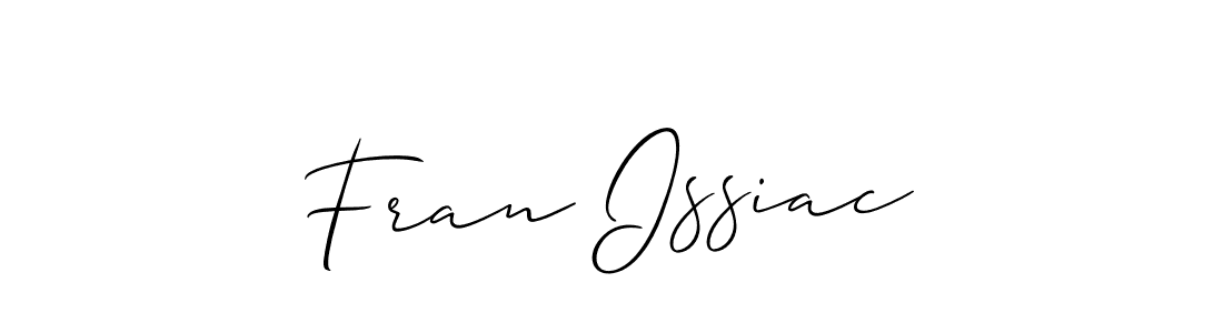 Fran Issiac stylish signature style. Best Handwritten Sign (Allison_Script) for my name. Handwritten Signature Collection Ideas for my name Fran Issiac. Fran Issiac signature style 2 images and pictures png