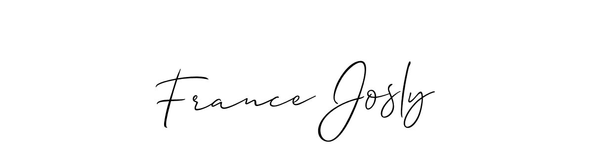 Check out images of Autograph of France Josly name. Actor France Josly Signature Style. Allison_Script is a professional sign style online. France Josly signature style 2 images and pictures png