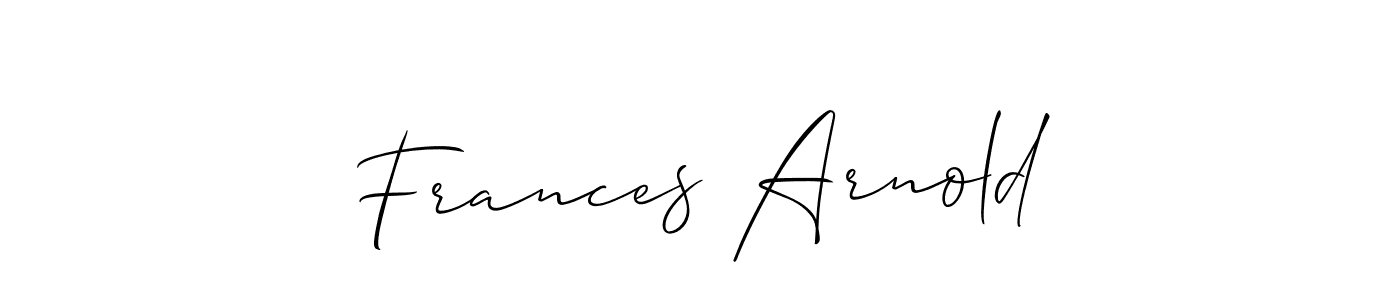 Check out images of Autograph of Frances Arnold name. Actor Frances Arnold Signature Style. Allison_Script is a professional sign style online. Frances Arnold signature style 2 images and pictures png