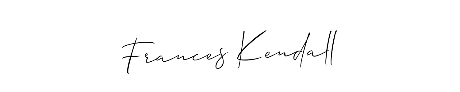 See photos of Frances Kendall official signature by Spectra . Check more albums & portfolios. Read reviews & check more about Allison_Script font. Frances Kendall signature style 2 images and pictures png