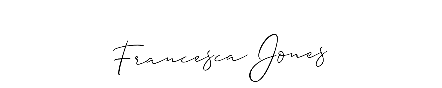 Check out images of Autograph of Francesca Jones name. Actor Francesca Jones Signature Style. Allison_Script is a professional sign style online. Francesca Jones signature style 2 images and pictures png