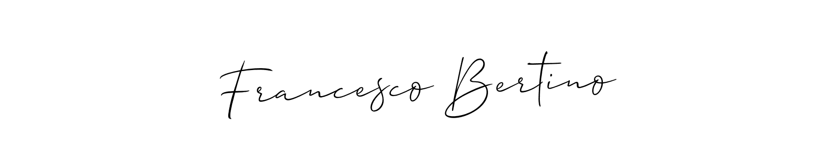 See photos of Francesco Bertino official signature by Spectra . Check more albums & portfolios. Read reviews & check more about Allison_Script font. Francesco Bertino signature style 2 images and pictures png