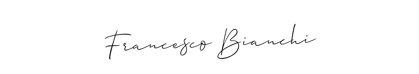 Also You can easily find your signature by using the search form. We will create Francesco Bianchi name handwritten signature images for you free of cost using Allison_Script sign style. Francesco Bianchi signature style 2 images and pictures png